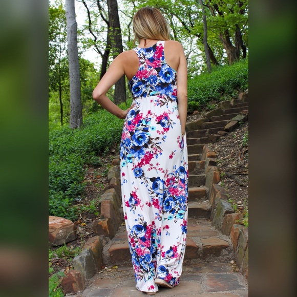 CLEARANCE Floral Print Maxi Dress - Picture 4 of 4
